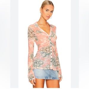 *NWT* Free People - Lucky Shirtee in Peach Bloom XS